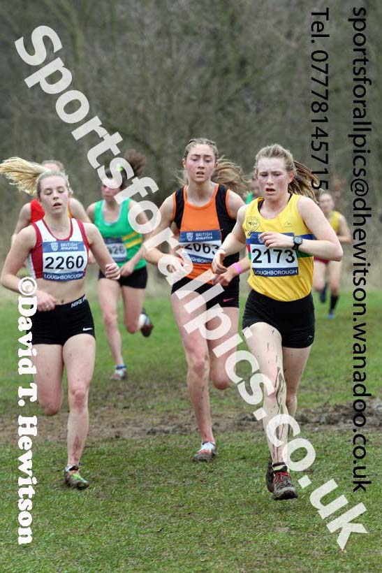 Womens under-17s Inter Counties Cross Country, Prestwold Hall, Loughborough. Photo: David T. Hewitson/Sports for All Pics